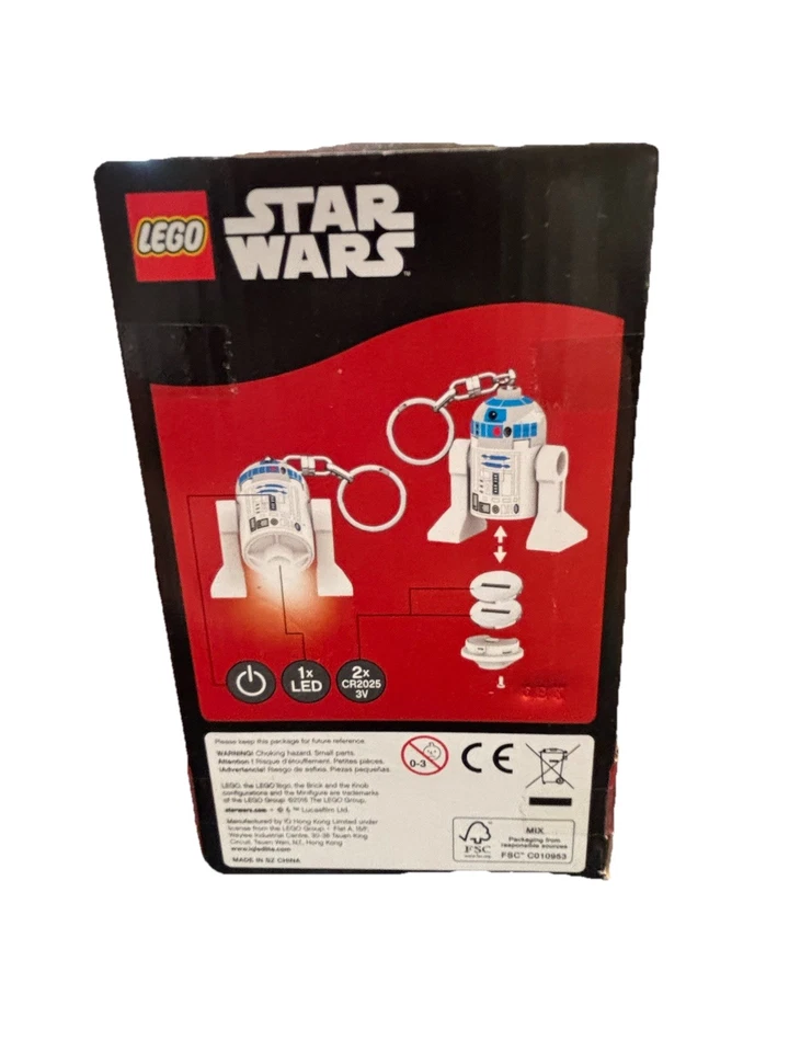 Disney LEGO Star Wars R2-D2 LED Lite Llavero Luz Linterna Minifigura Nuevo Foto 3 de 4