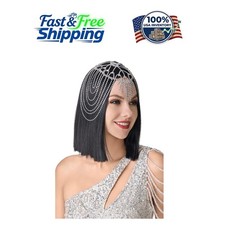Vintage Roaring 20s Crystal Rhinestone Flapper Headpiece for Elegant Occasions
