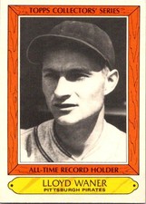 Lloyd Waner 1985 Topps Woolworth All Time Record Holders #36 Pittsburgh Pirates