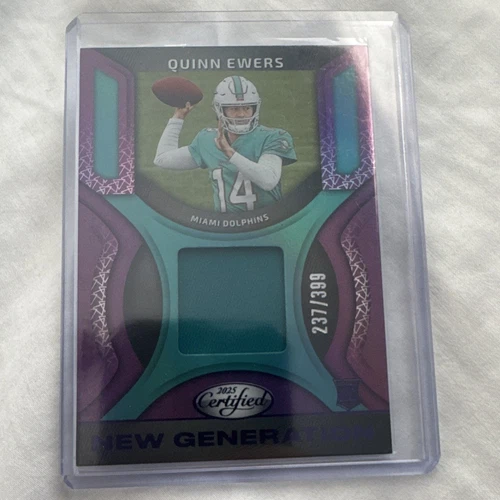 Panini 2025 Certified Quinn Ewers RC New Generation Jerseys Mirror Purple /399