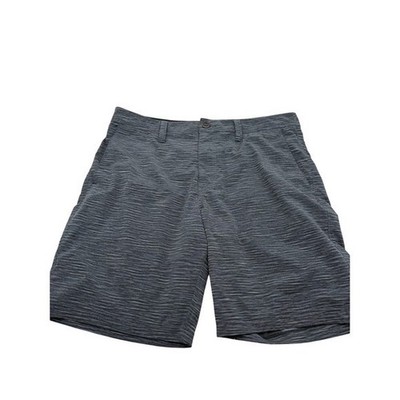 Volcom Heathered Grey Surf & Turf Hybrid 4-Way Stretch Shorts Size 34