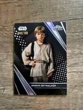 #/199 Topps Star Wars Chrome Black Anakin Skywalker 