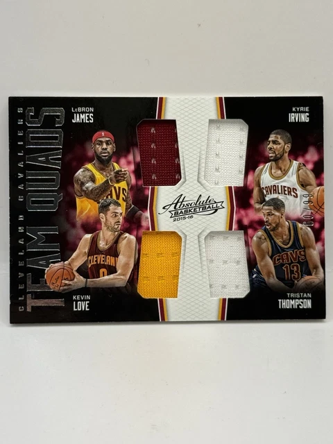2016 Kevin Love LeBron James Kyrie Irving Tristan Thompson Patch /99 Chip Jahr