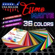 36 Color HTV Bundle 36pcs Matte Heat Transfer Vinyl 12"x10" Sheet T-Shirt Cricut
