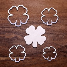 Four Leaf Clover Cookie Cutter Set - St. Patrick  s Day Irish Nature Baking Mold