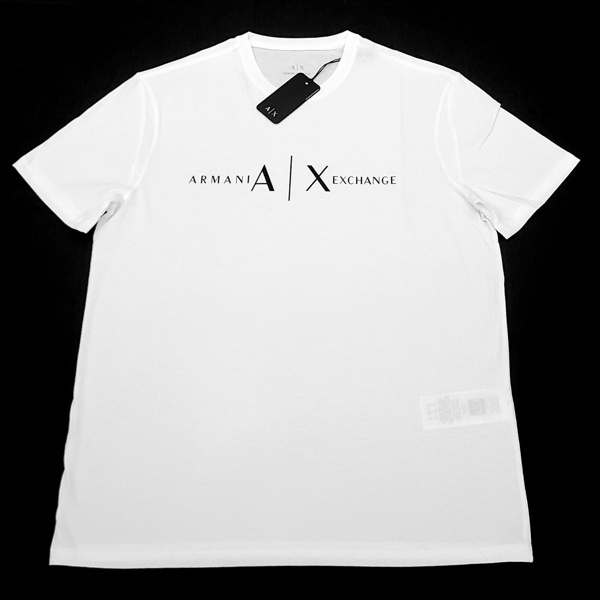 【A/X Armani Exchange】半袖Tシャツ ホワイト Armani Exchange T-shirt Color White & Black Size M (ORIGINAL