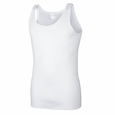 Schiesser Herren Unterhemden ohne Arm, Feinripp, 2er Pack, weiß, Achselhemden