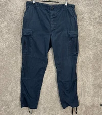 Propper Tactical Pants Mens Large  Measures 37x33 Blue Cargo Ripstop EMS