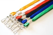 50 pcs ID NECK LANYARDS Flat NECK STRAP - ID Holders - ON SALE! Black Blue Red