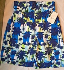 Boys' TOMMY BAHAMA  Blue/white Swim Trunks Shorts, UPF 50. Sz 6