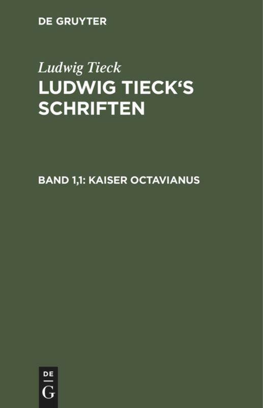 Kaiser Octavianus | Buch | 9783111247274