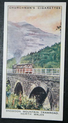 SNOWDON MOUNTAIN RAILWAY  Narrow Gauge Rack Railway  Vintage 1937 Card  FF18MS
