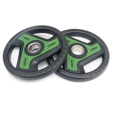 Viavito Bumper Weight Plates 2” Olympic Tri Grip Rubber Weightlifting Discs