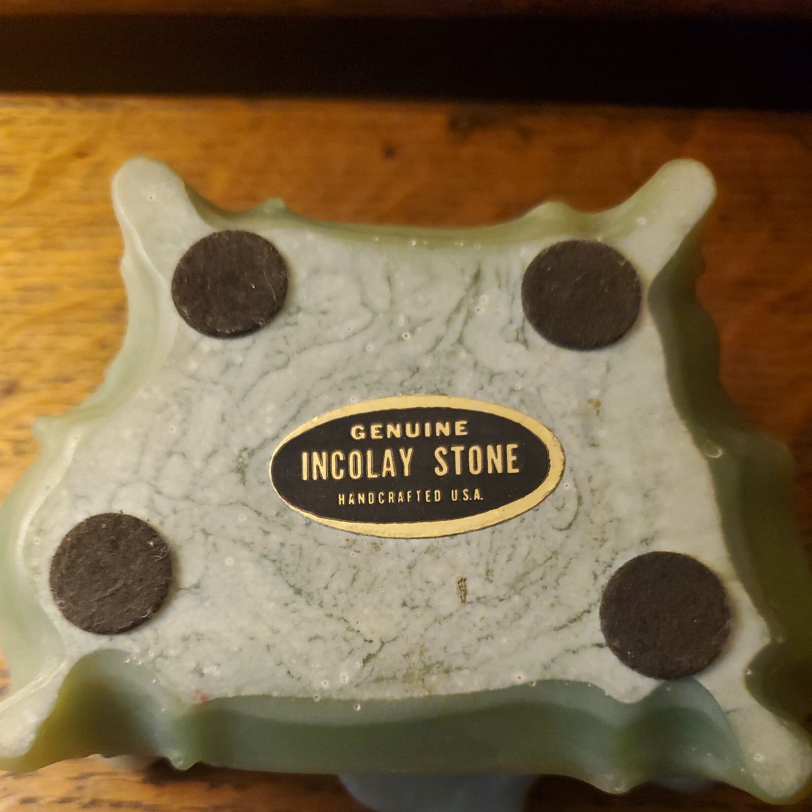 VTG GENUINE INCOLAY STONE JEWELRY BOX HANDCRAFTED 4