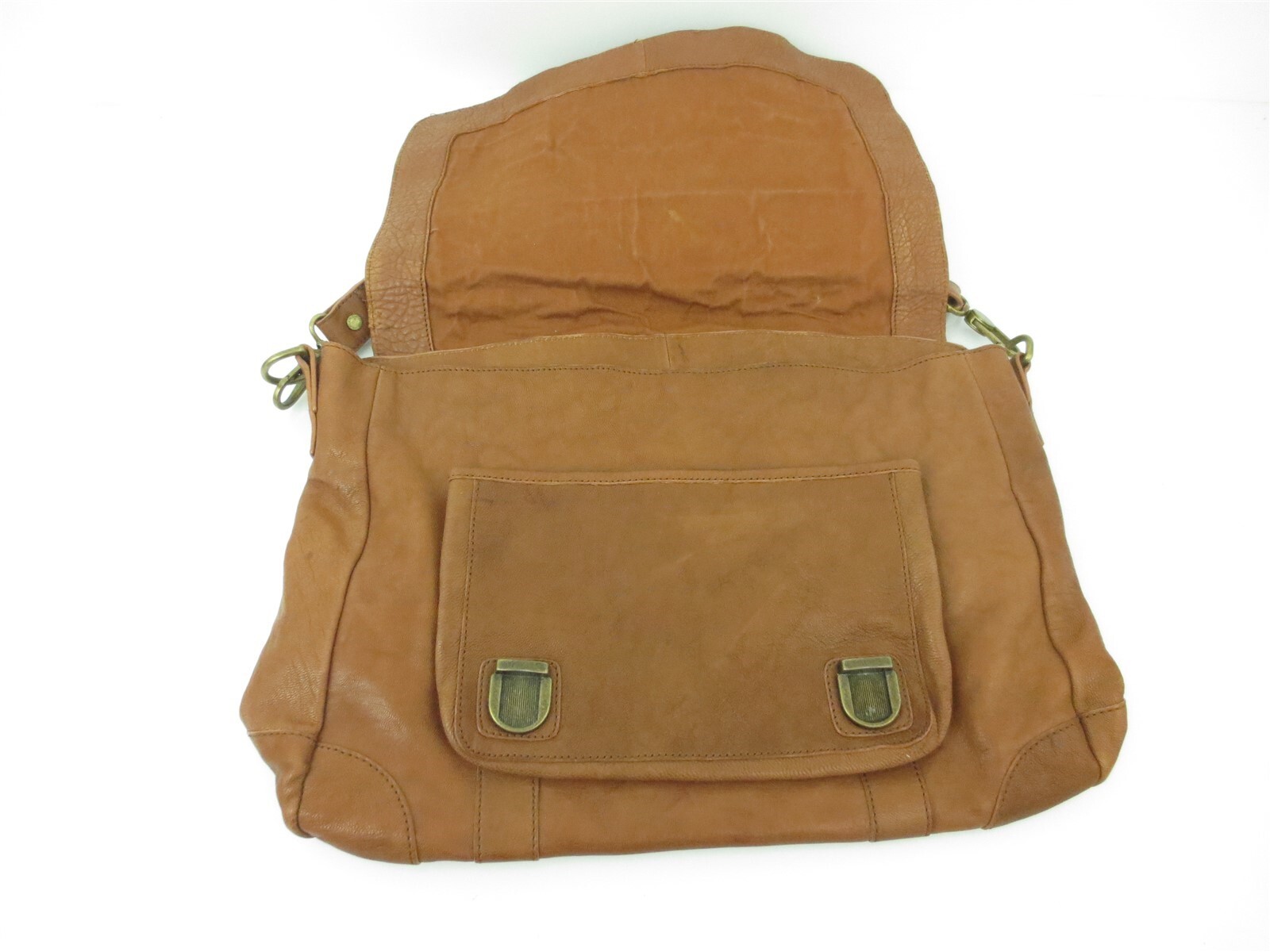 Men's DANIER Messenger Bag Brown Leather Work Laptop … Gem