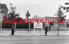 J48 Berlin 1963 DDR  "Sie betreten das demokratische Berlin" Grenze Foto 20x30