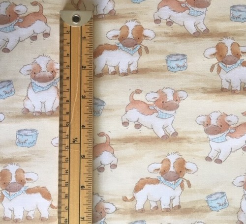 Fabric 100% Cotton Timeless Treasures Cute Cows Sold by 1/2 Metre - Picture 2 of 2