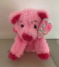 Ty Pinky SILKY the PIG with METAL KEY CLIP - 4 NEW