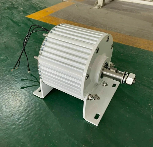 Motore generatore magnete permanente trifase 3000W 24V 48V 220V per turbine eoliche - Foto 17 di 25