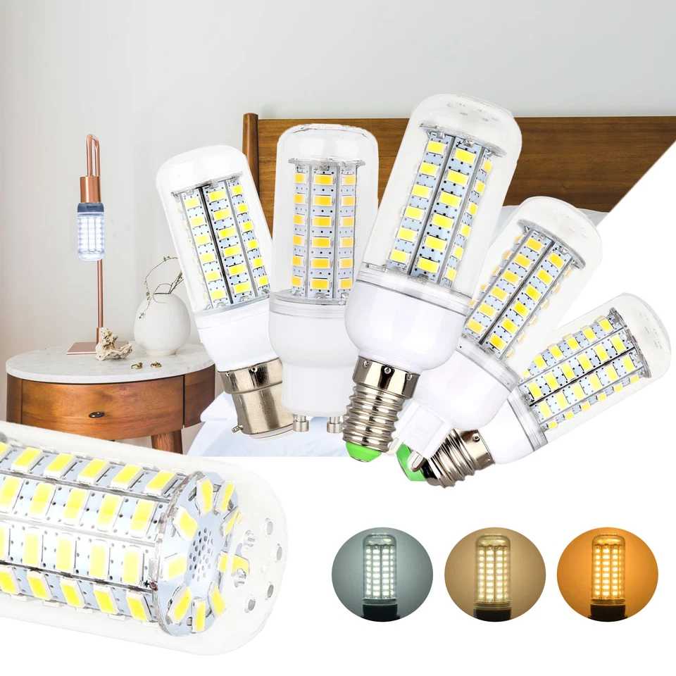E27 E12 E14 LED Corn Light Bulb Mogul Base E26 G9 GU10 5W - 18W 5730 SMD Lamp GL - Image 4 of 4