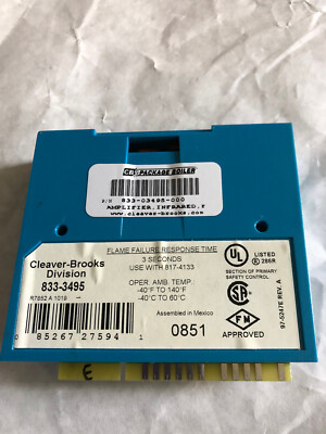 CLEAVER BROOKS 833-3495,INFRARED FLAME AMPLIFIER,SN | eBay