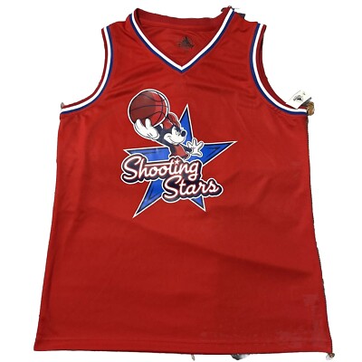 Disney Parks Minnie Mouse Shooting Stars Basketball Jersey Large Red #28 $69.99