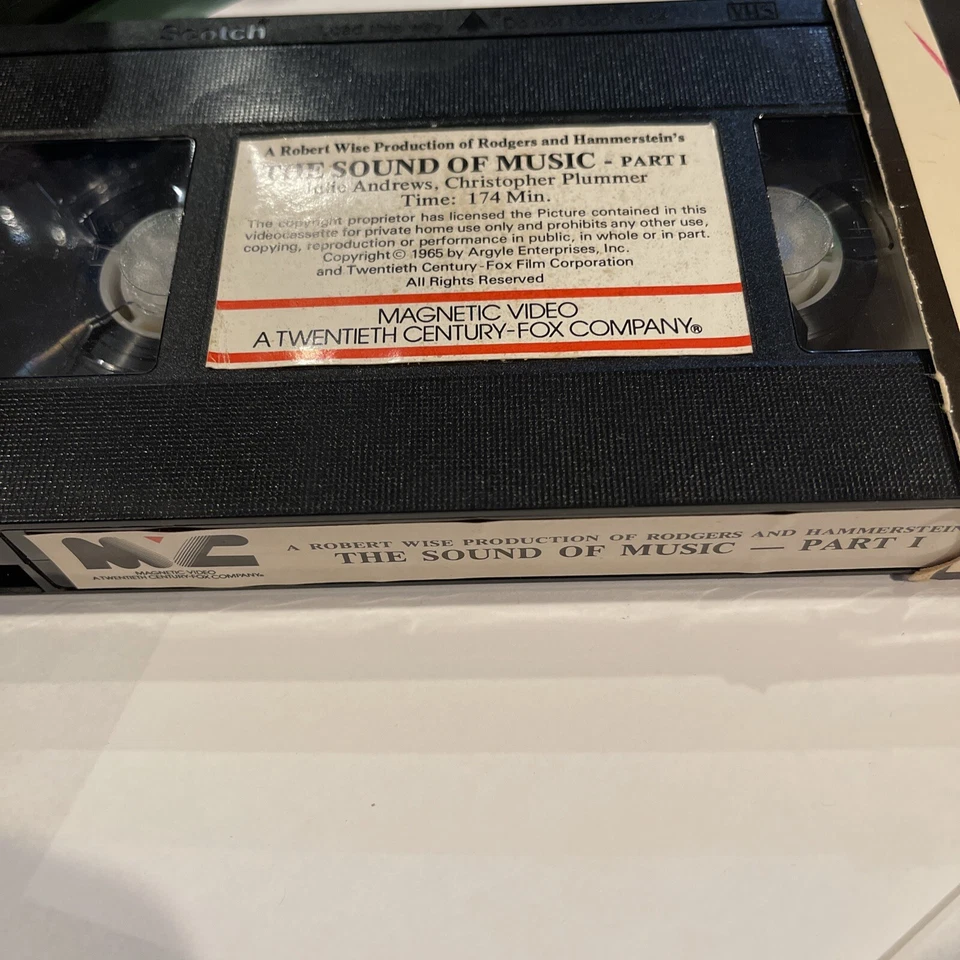 THE SOUND OF MUSIC rare Part I Magnetic Video edition (1980) Julie Andrews VHS - Image 4 of 4