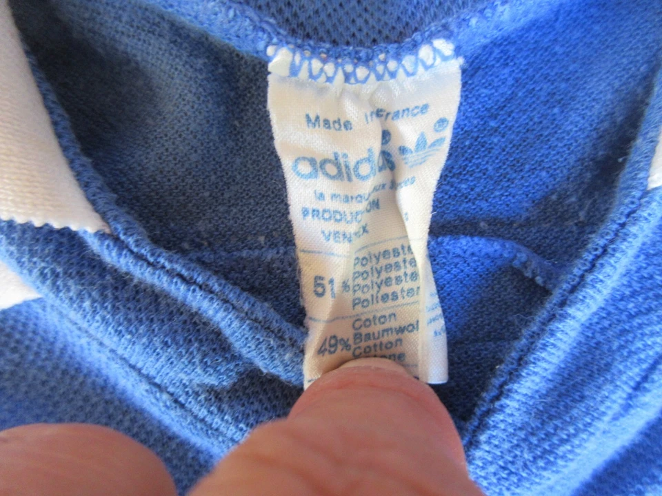 Maillot équipe de FRANCE Coupe du Monde MEXICO 86 vintage ADIDAS shirt 6 ans - Photo 3/4