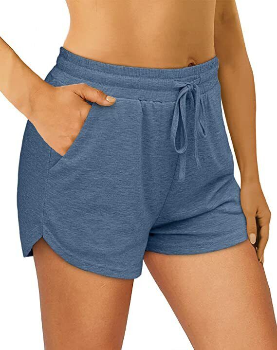 OFEEFAN Womens Athletic Shorts Running Dolphin Shorts with Pockets