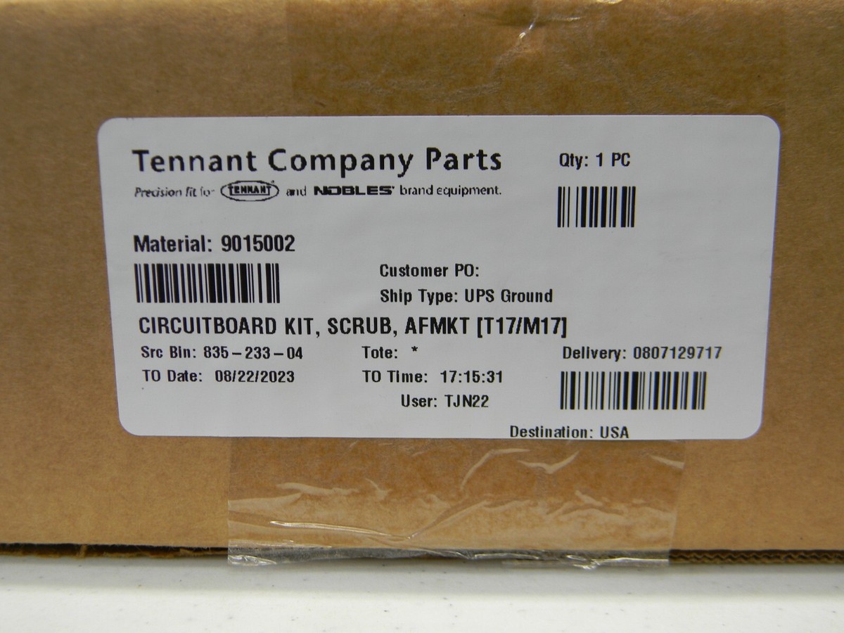 Tennant 9015002 CIRCUITBOARD KIT SCRUB AFMKT T17/M17 | SN 000000