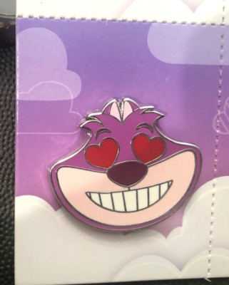 Disney pin 122473 Cheshire Cat Alice in Wonderland Emoji Blitz Heart Eyes smile