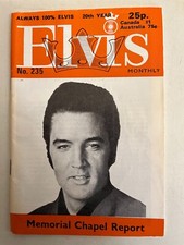 ELVIS MONTHLY 20TH YEAR NUMBER 235  GOOD CONDITION