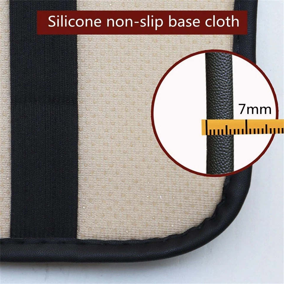 Funda Almohadilla Reposabrazos Cuero Consola Central Caja Cojín Accesorios Coche Negro/Rojo Foto 4 de 4