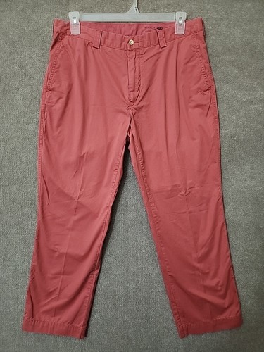 Polo Ralph Lauren Suffield Hose Herren 36x30 Lachs Rot Pima Baumwolle Chino - Bild 1 von 9