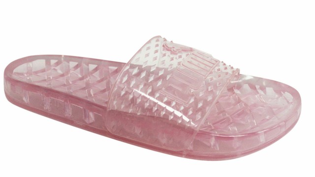 jelly slip on sandals