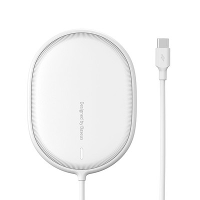 Baseus 15W Wireless Charger Magnetisch Induktive Schnell Ladegerät, weiß