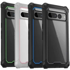 For Google Pixel 6 7 Pro 5 3a 4a XL Case with Screen Protector Cell Phone Cover