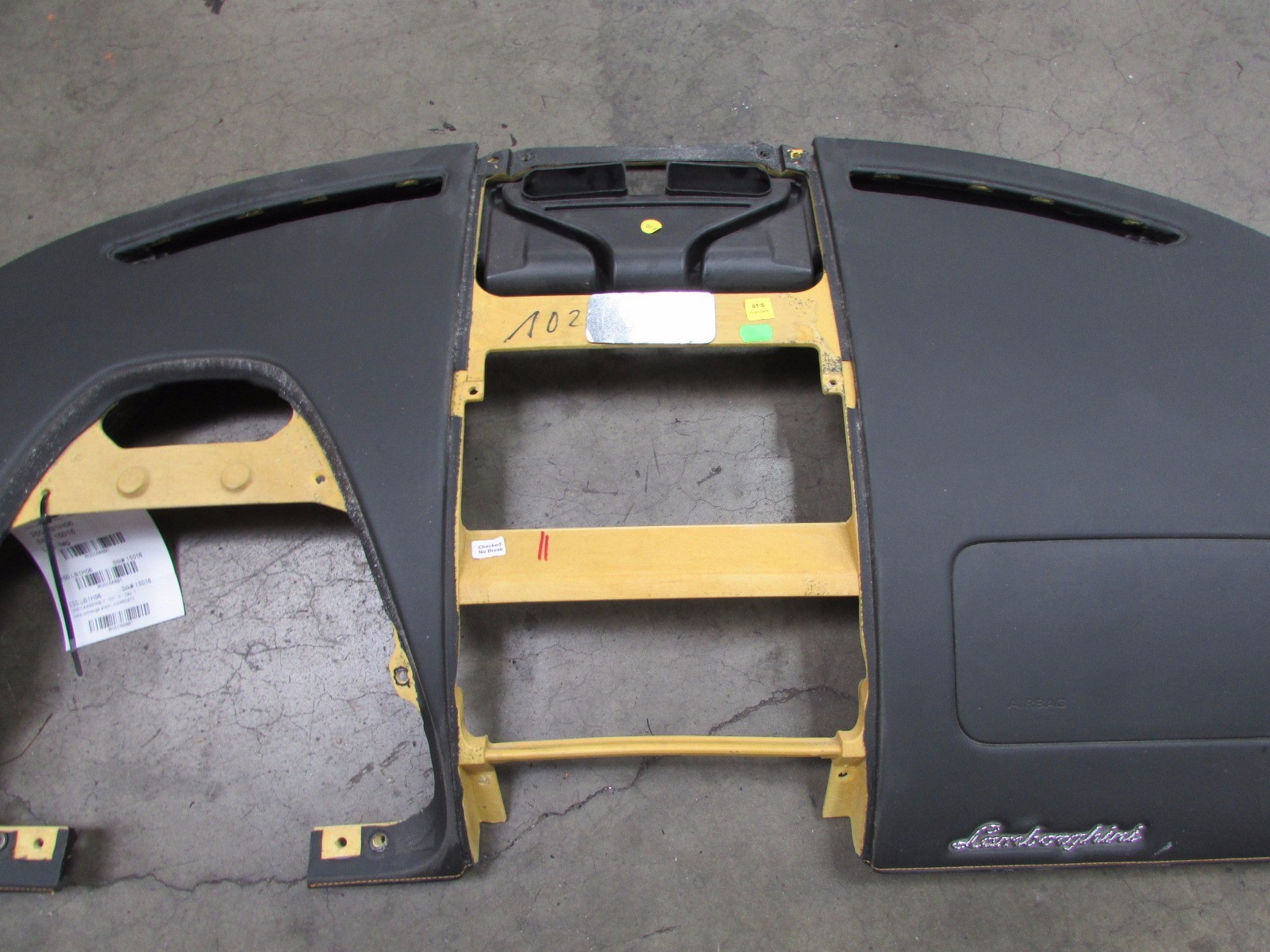 Lamborghini Gallardo Coupe, Spyder, Black / Orange Stitch Dash Assembly
