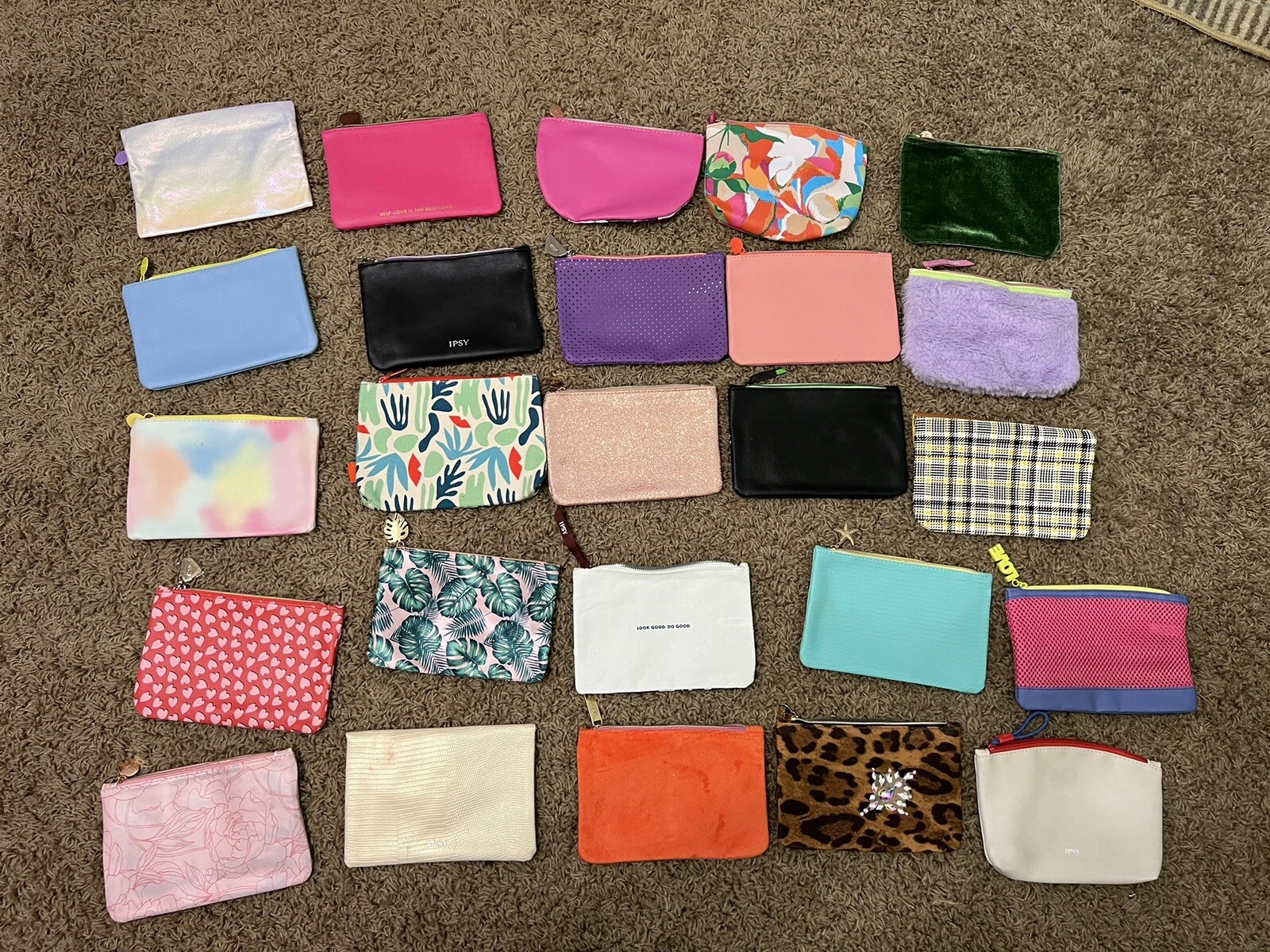 25 Ipsy Glam Bags Cosmetic Empty Bag Only Assorted Months eBay