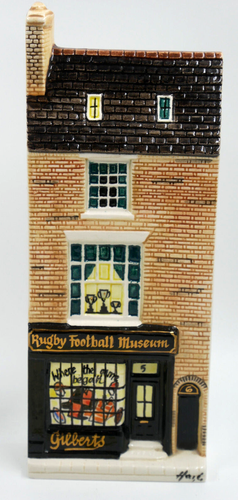 HAZLE CERAMICS NATION OF SHOPKEEPERS GILBERTS RUGBY FOOTBALL MUSEUM LTD ED BOXED - Picture 2 of 6