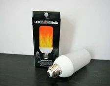 EZ Illuminations LED Flame Effect Light Tube Bulb Upside Down Effect 1.5W 