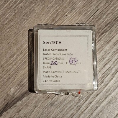 SenTECH Focal Lens ZnSe Laser Component Diameter 20mm (0.79 Inch) New