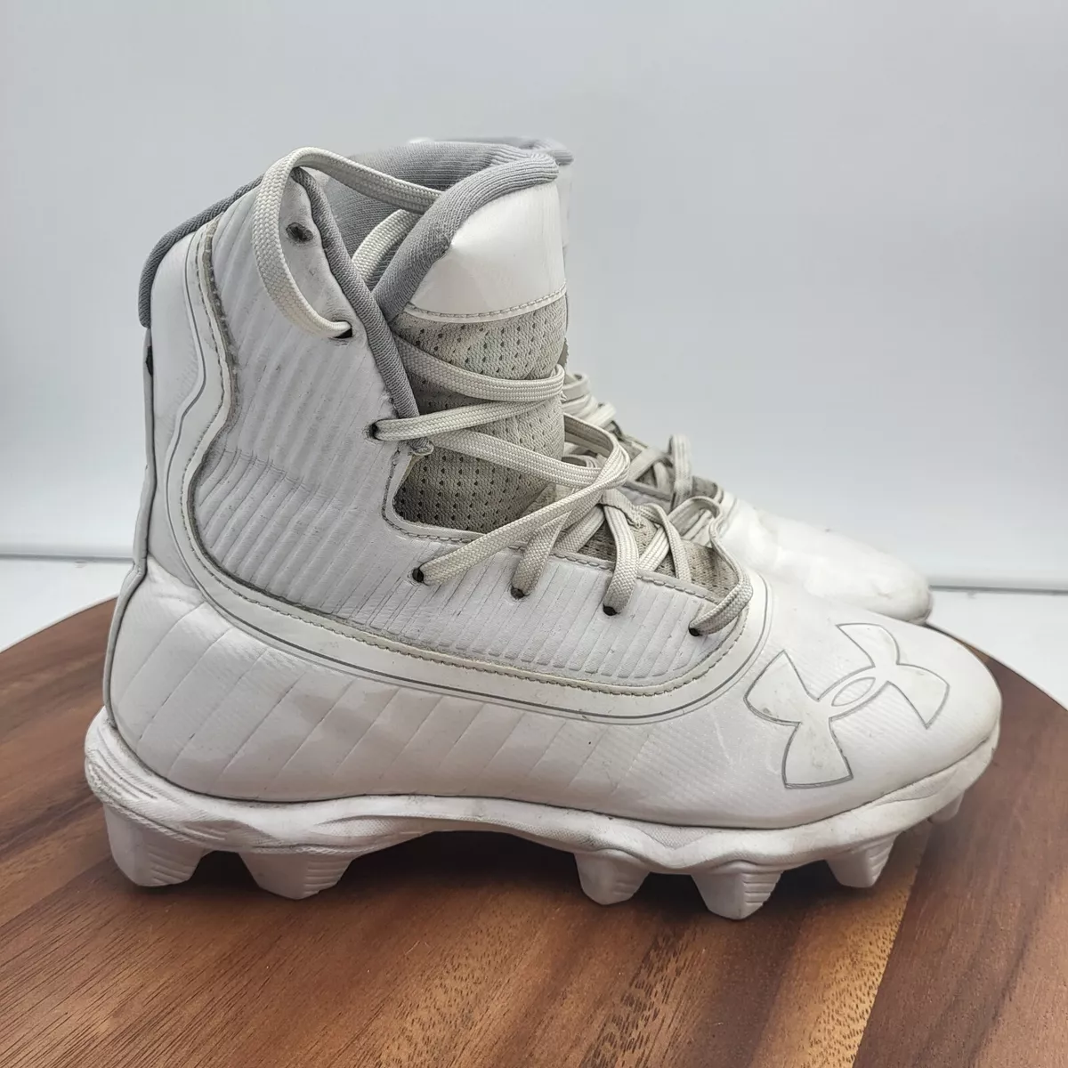 All white highlight football cheap cleats