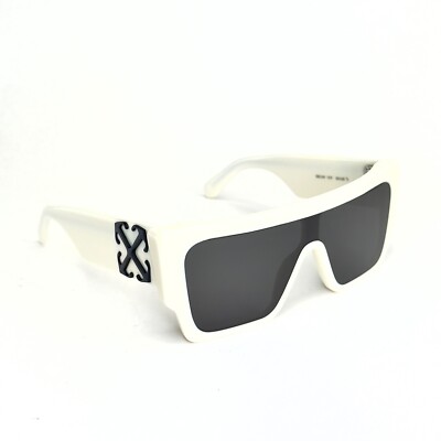 【送料&関税込】Off-White Marion Sunglasses - Unisex OFF-WHITE 14F OERI14F White Unisex MARION Mask Galvanized
