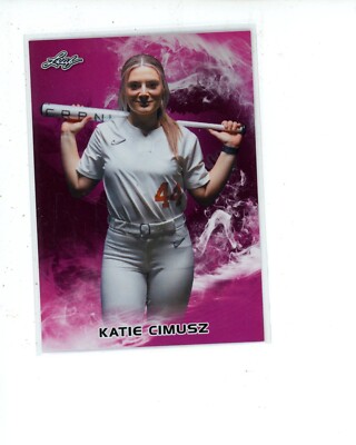 2024 Leaf Lone Star Texas Softball Pink #BM9 Katie Cimusz #d 16/25