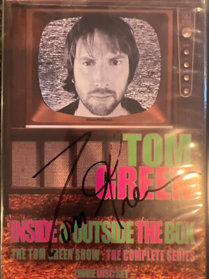 Tom Green Inside & Outside The Box Complete Set (DVD, 2005, 3-Disc) autographed