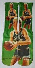 Custom Larry Bird dry Fit socks gamma laney celtics boston nba