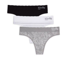 Kindly Yours 3 pk Seamless Thongs Panties Sz XL XXXL 16 18 22 New Sustainable