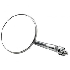 Universal 4 Stainless Steel Peep Mirror Chrome Straight Arm Dodge Chevy Buick
