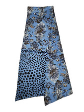 Animal Print Silk Scarf Head Wrap Or Neck Scarf 61" X 8 1/2"